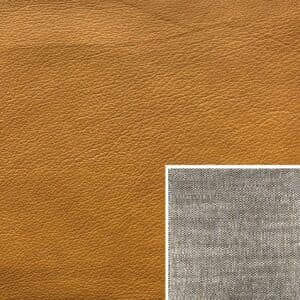 Longlife Leder E-Touch Kurkuma mit Kissenbezug Magic-Touch Coffee