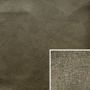 Longlife Leder E-Touch Zeder mit Kissenbezug Magic-Touch Moos