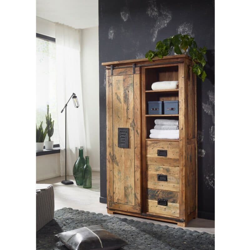 Trendstore Garbi Highboard mit 1 Türe und 4 Schubladen - Wohnbeispiel