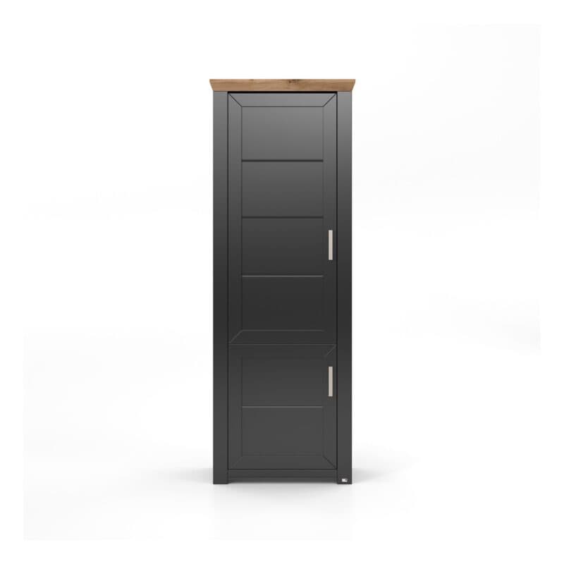 set one by Musterring Type 03 Schrank in Anthrazit Dekor und Artisan Eiche Nachbildung - frontal