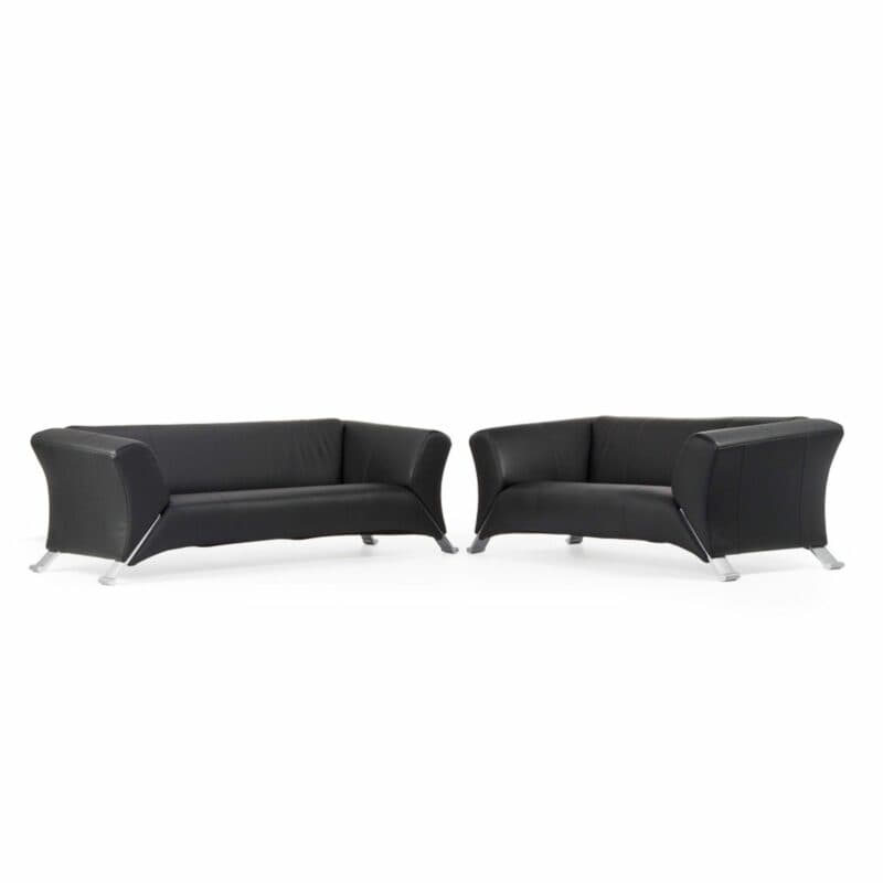 Rolf Benz 322 Sofa mit Lederbezug im 2er Set