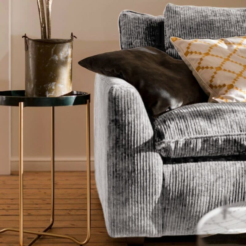 Raum.Freunde Ulf Bigsofa in der Farbe Steel – Wohnbeispiel