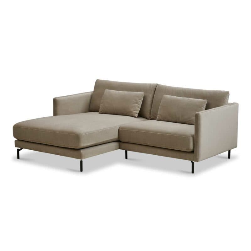 Dixx Divani Sofa Four mit Ottomane links seitlich
