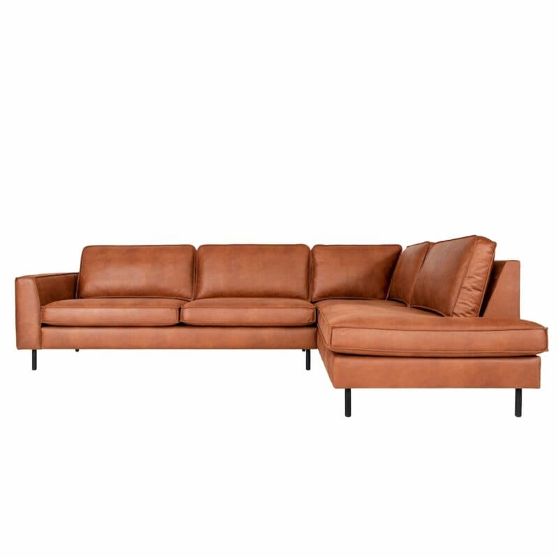 Dixx Divani Five Sofa in Leder Kentucky. Ottomane rechts
