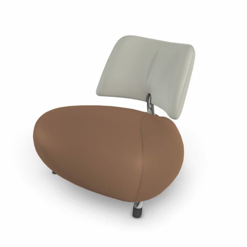 Leolux Pallone Sessel in Leder Senso Camel und Dawn