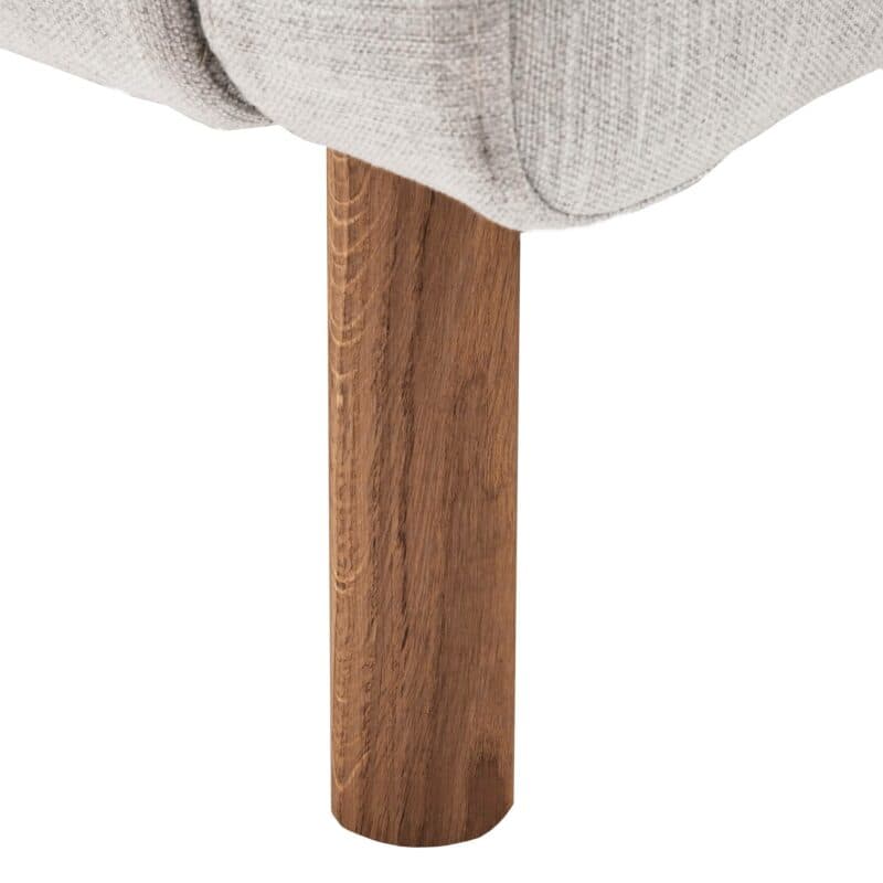 Trendstore KS 503817 Polsterbett mit Füßen aus Holz in Detailansicht.