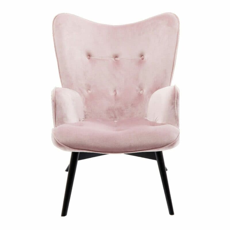 Kare Design Vicky Sessel in Bezug Velvet rose