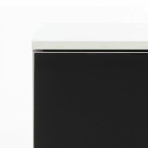 Wimex Easy Plus Dekor weiß/Glas schwarz