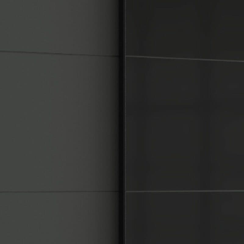 Wimex Saigon Dekor graphit, Glas schwarz