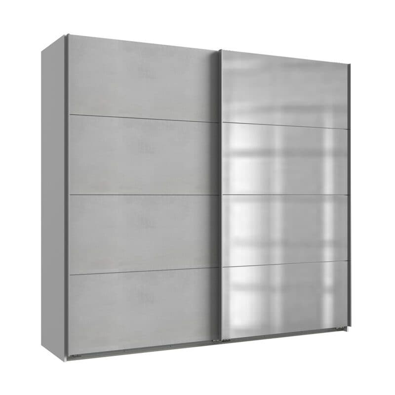 Wimex Ernie Schwebetürenschrank 2-türig in Beton Nachbildung