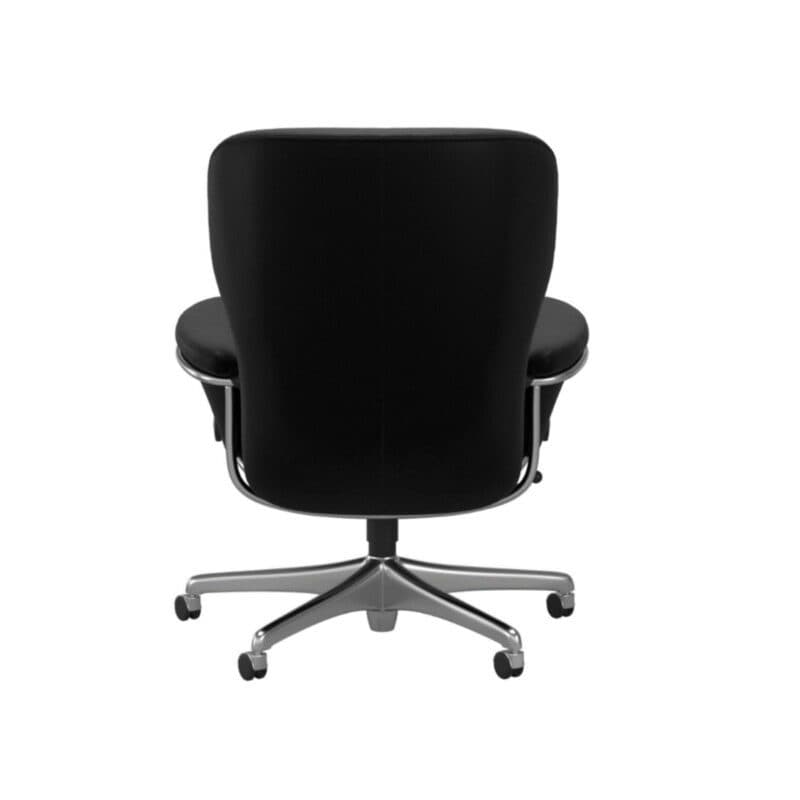 Stressless Rome Sessel Home Office Low Back in Leder Batick Black.