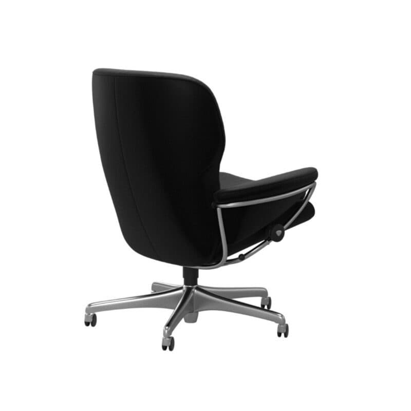 Stressless Rome Sessel Home Office Low Back in Leder Batick Black.