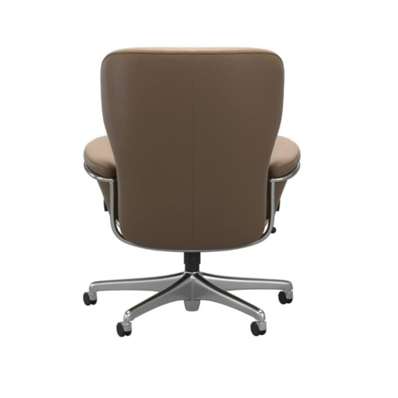Stressless Rome Sessel Home Office Low Back in Leder Paloma Almond.