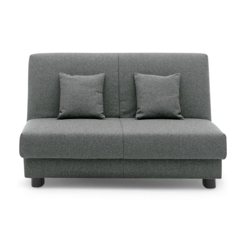 Faltsofa Easy A in Dunkelgrau frontale Ansicht