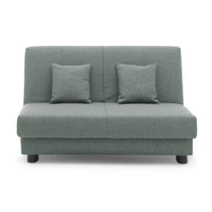 Faltsofa Easy A in Hellgrau frontale Ansicht