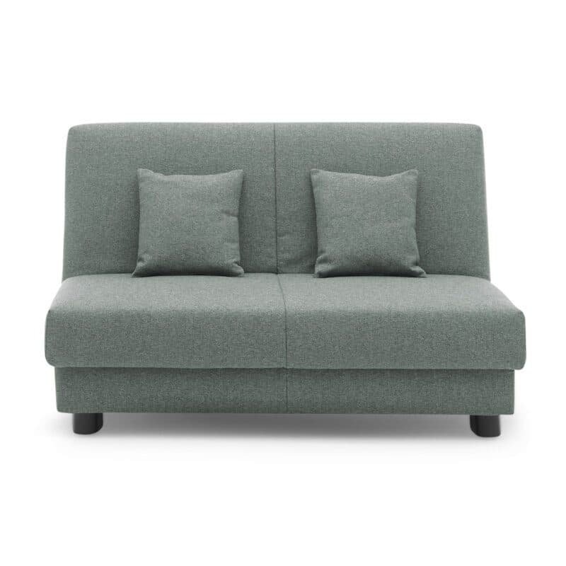 Faltsofa Easy A in Hellgrau frontale Ansicht