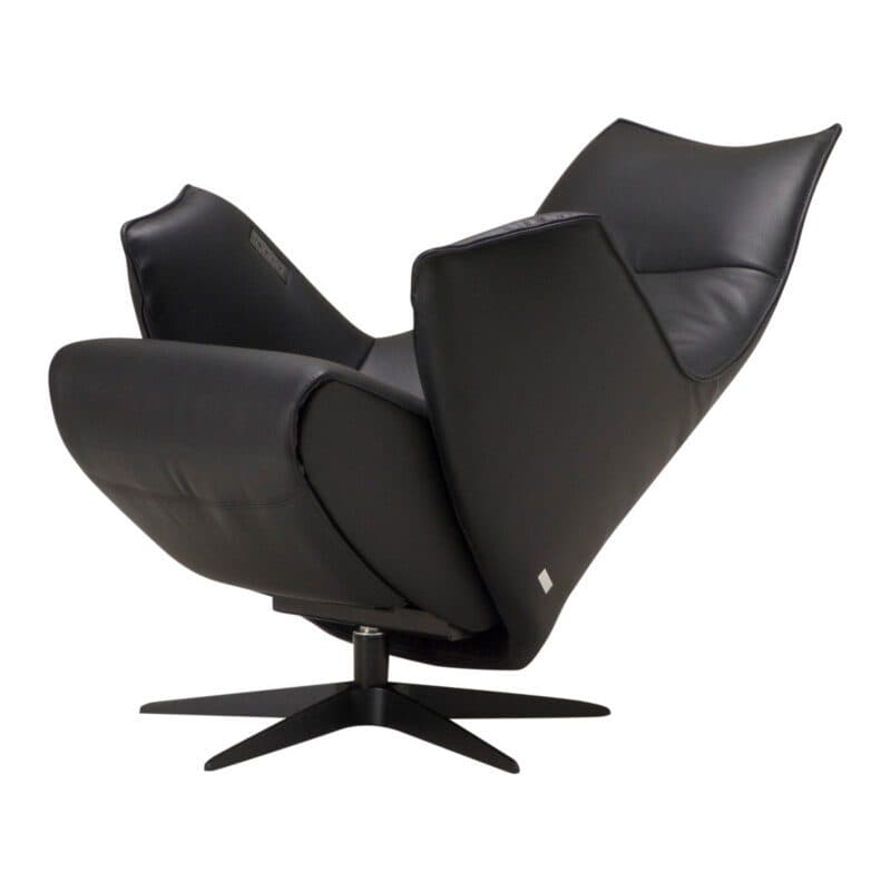Contur Einrichten Girona Relexsessel in Leder schwarz – Relaxposition