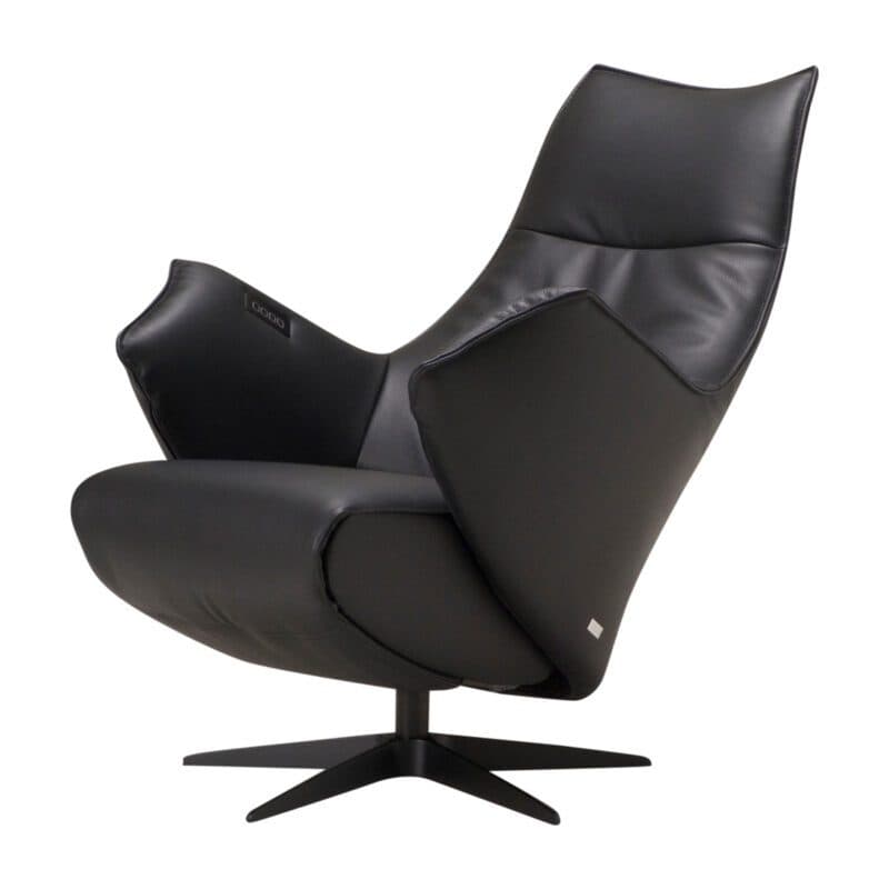 Contur Einrichten Girona Relexsessel in Leder schwarz – Relaxposition