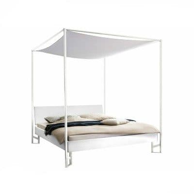 Hasena Veluna Himmelbett 140 x 200 Dekor weiß matt