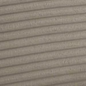 Musterring Lucia 3,5 Sitzer Ecksofa Cord mit Ottomane links und Bezug in Nature – Detail Armlehne