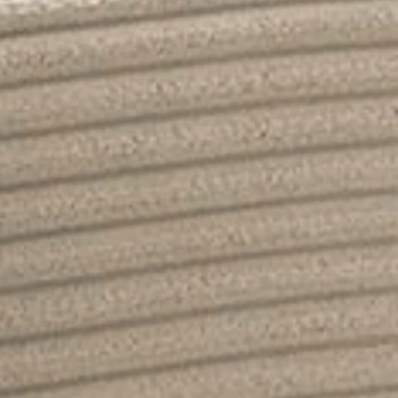 Musterring Lucia 3,5 Sitzer Ecksofa Cord mit Ottomane links und Bezug in Petrol – Detail Armlehne