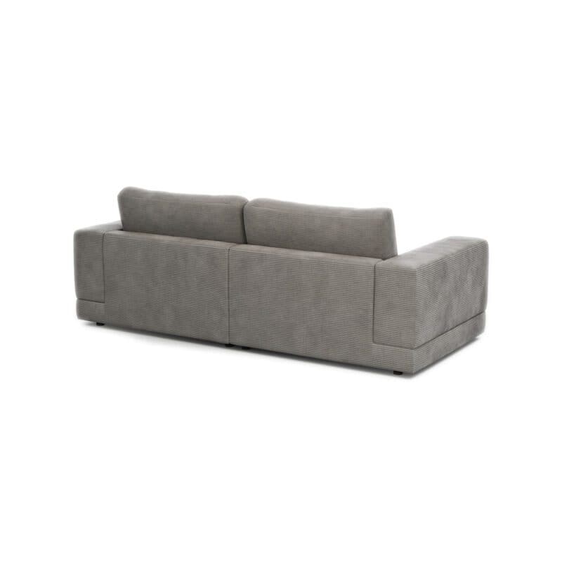 Raum.Freunde Juni 2-Sitzer Sofa mit Cordbezug in Dunkelgrau - hinten