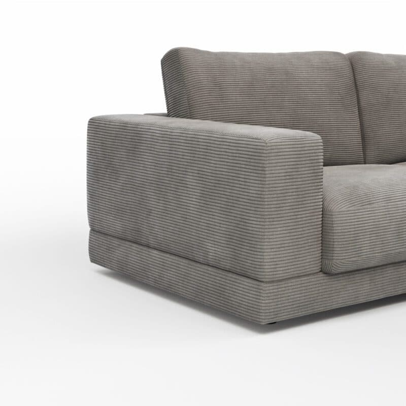Raum.Freunde Juni Sofa mit Cordbezug in Dunkelgrau - Detail