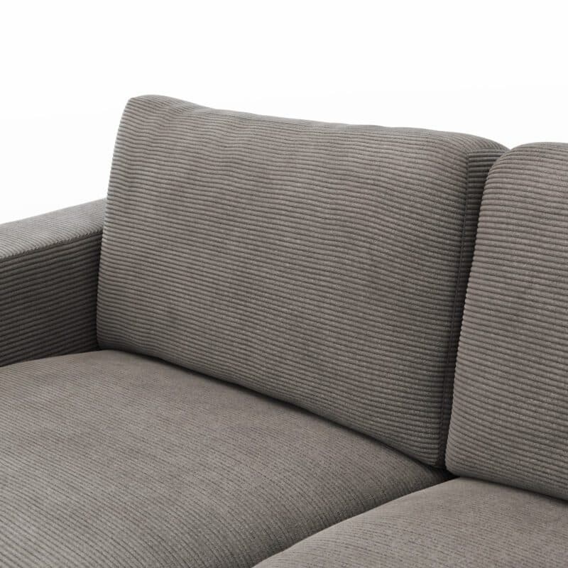 Raum.Freunde Juni Sofa mit Cordbezug in Dunkelgrau - Detail