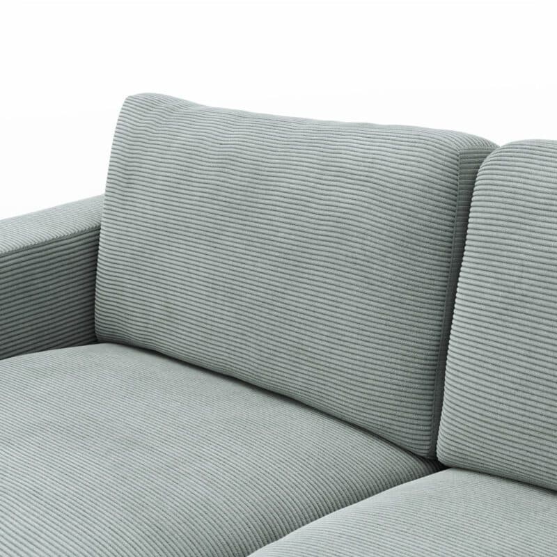 Raum.Freunde Juni Sofa mit Cordbezug in Hellblau - Detail