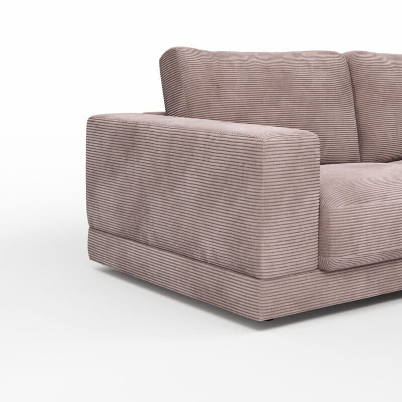 Raum.Freunde Juni Sofa mit Cordbezug in Rosa - Detail