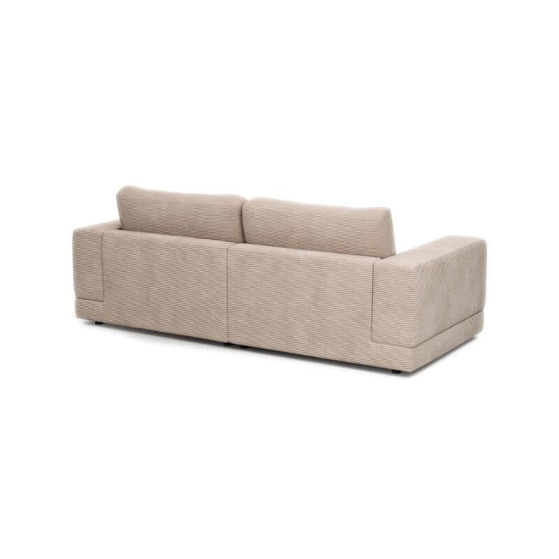 Raum.Freunde Juni 2-Sitzer Sofa mit Cordbezug in Taupe - hinten