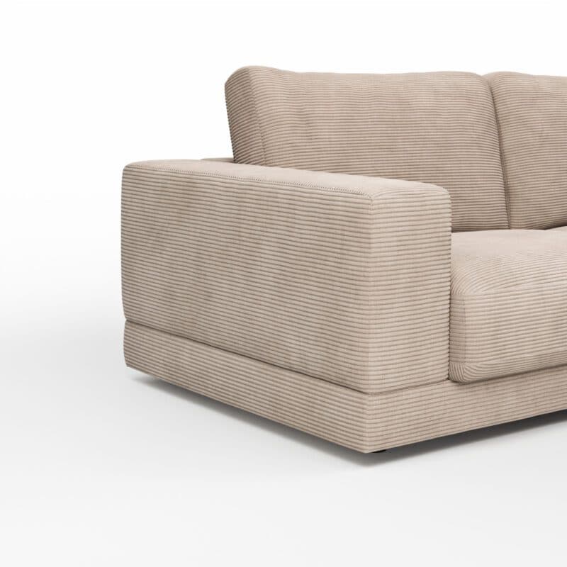 Raum.Freunde Juni Sofa mit Cordbezug in Taupe - Detail