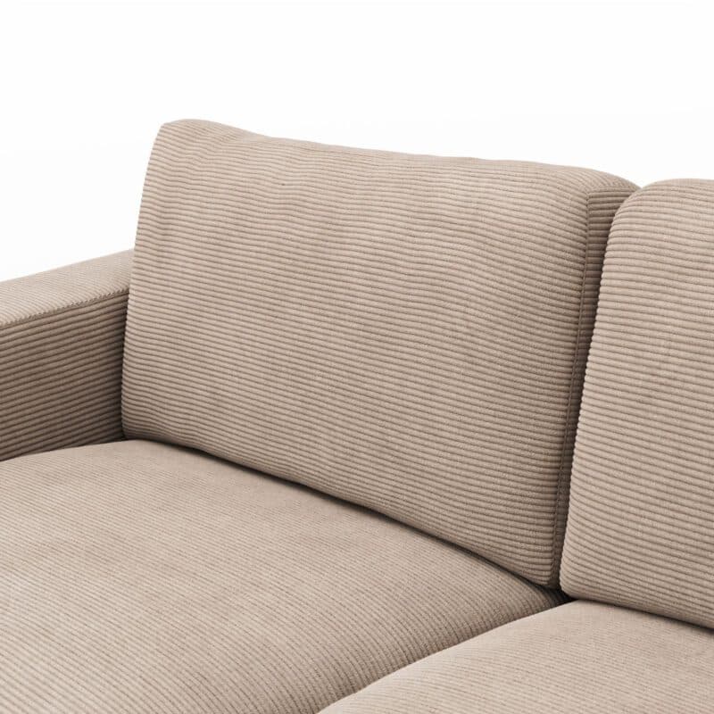 Raum.Freunde Juni Sofa mit Cordbezug in Taupe - Detail