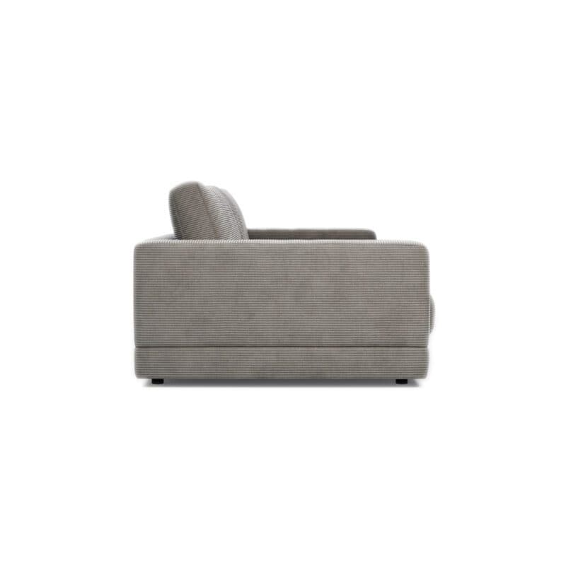 Raum.Freunde Juni 3-Sitzer Sofa mit Cordbezug in Dunkelgrau - seitlich