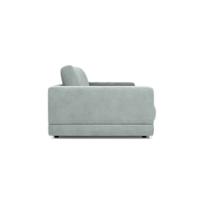 Raum.Freunde Juni 3-Sitzer Sofa mit Cordbezug in Hellblau - seitlich