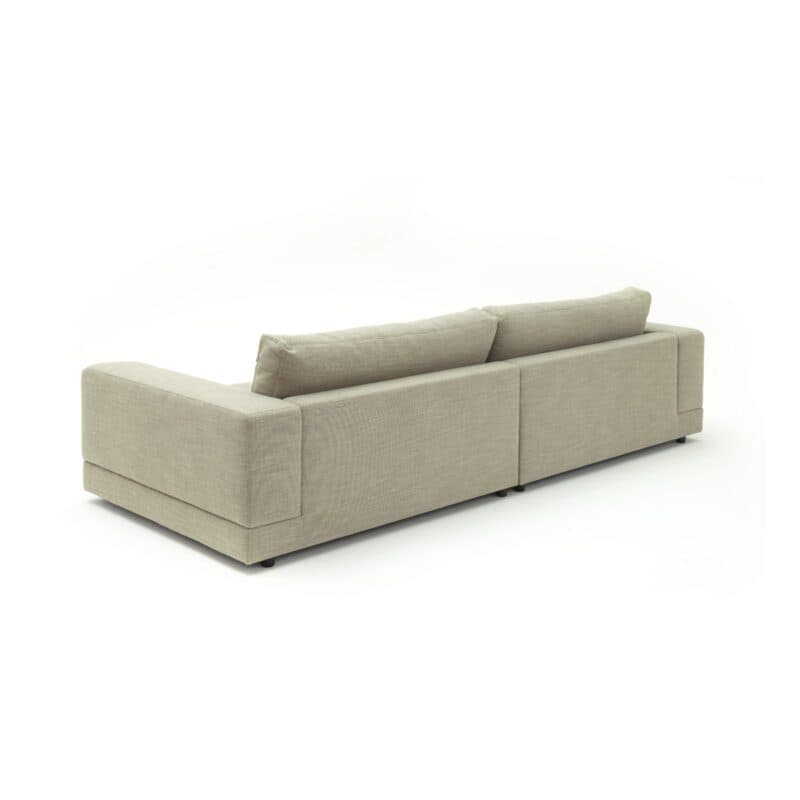 Raum.Freunde Juni 3-Sitzer Sofa mit Bezug aus Flachgewebe in Lindgrün - hinten