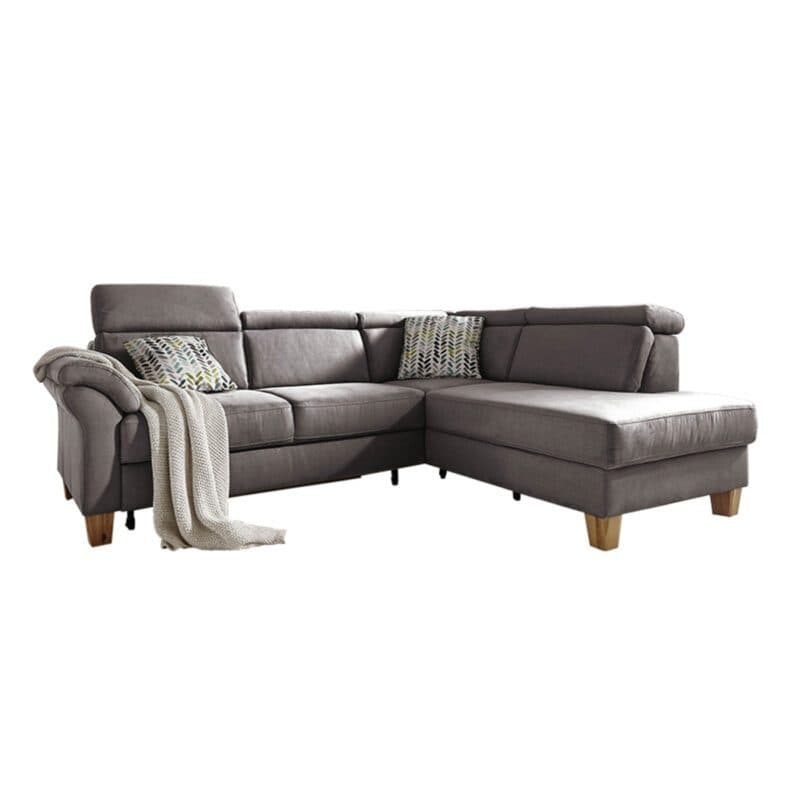 Sit&More Arngast Ecksofa Ottomane rechts, in Bezug Toro grau.