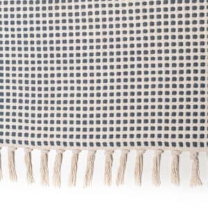 Schöner Wohnen Cottage Webteppich aus 100 % Baumwolle in der Farbe Creme.