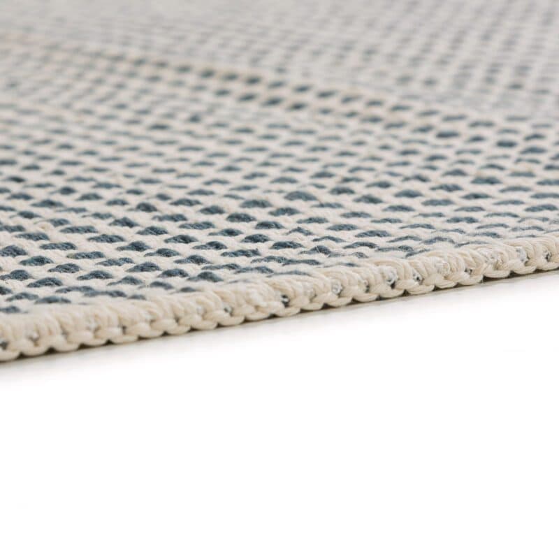 Schöner Wohnen Cottage Webteppich aus 100 % Baumwolle in der Farbe Creme.
