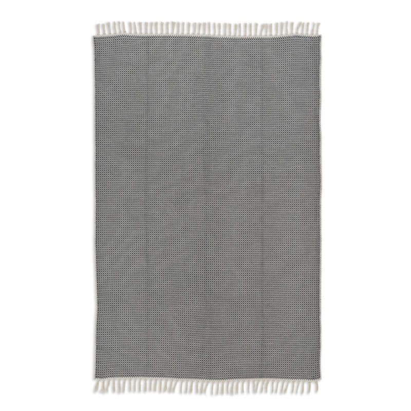 Schöner Wohnen Cottage Webteppich aus 100 % Baumwolle in der Farbe Grau.