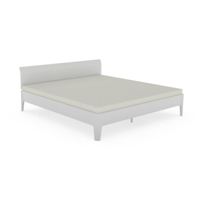 Hasena Fine Line Massivholzbett in Buche weiß lackiert, Liegefläche 200 x 200 cm