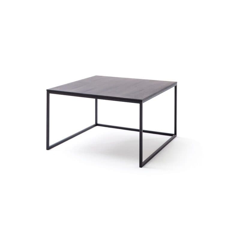 Raum.Freunde Kai Couchtisch mit Platte aus Massivholz und Metallgestell in Schwarz