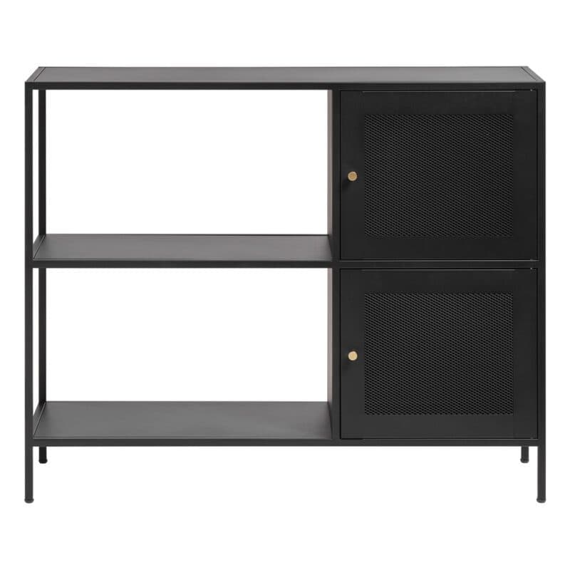 Trendstore Ulima Sideboard mit Metallgitter und Wechselgriffen - frontal