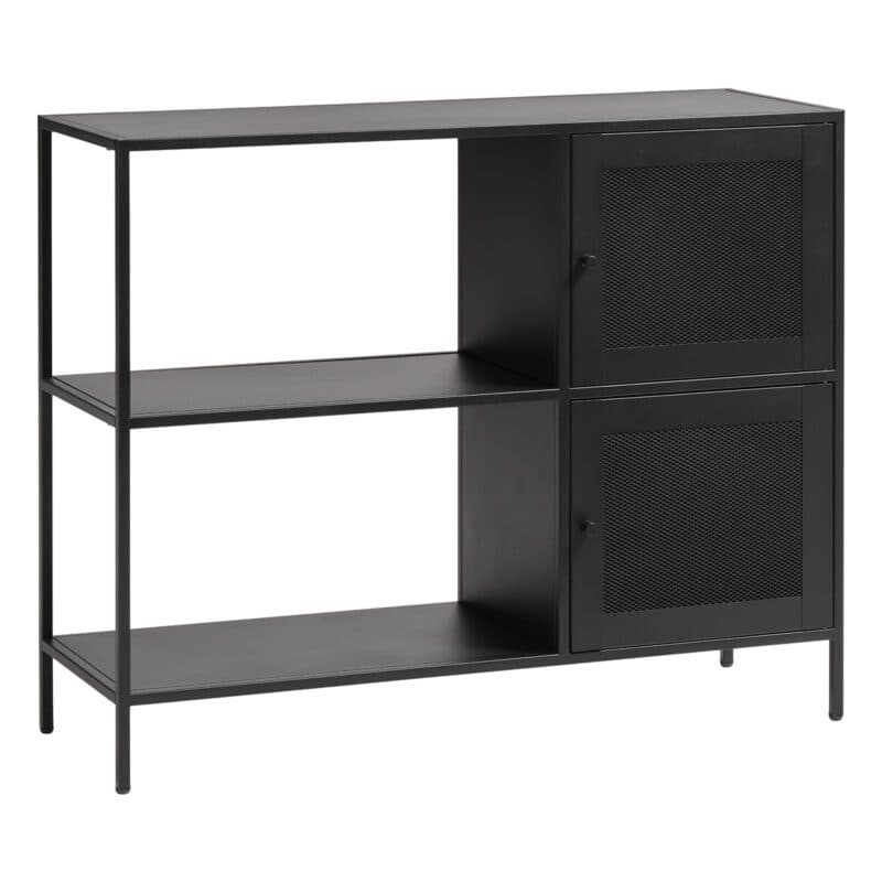 Trendstore Ulima Sideboard mit Metallgitter und Wechselgriffen