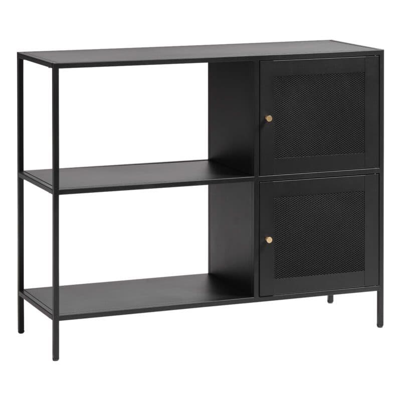 Trendstore Ulima Sideboard mit Metallgitter und Wechselgriffen