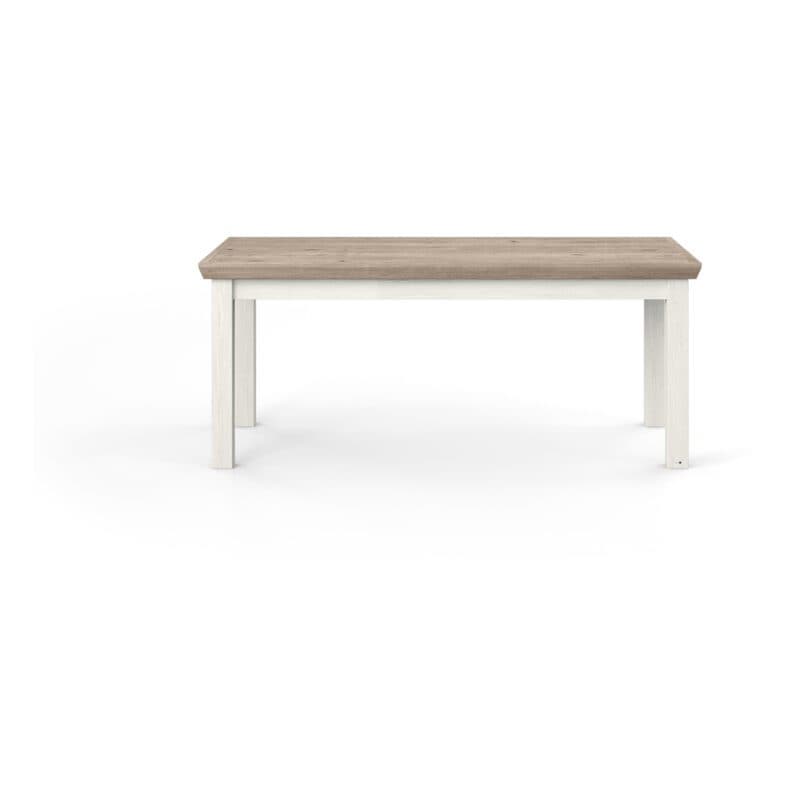 York Schreibtisch Typ 211-B mit Tischplatte in Eiche Nelson Nachbildung und Gestell in Dekor Pino Aurelio