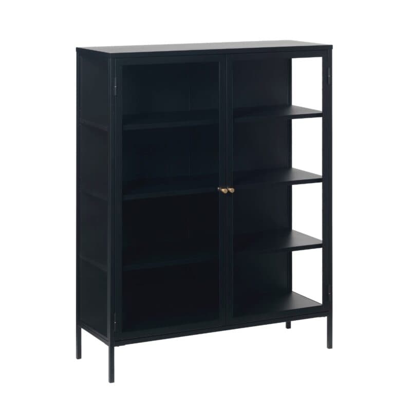 Trendstore Unell Highboard mit Vitrinentüren