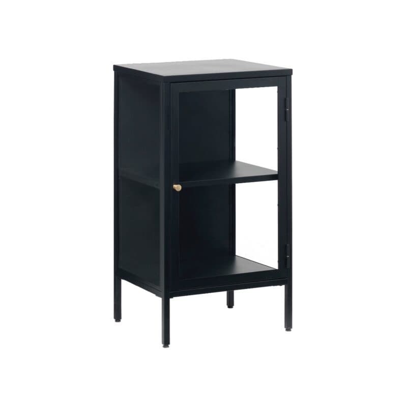 Trendstore Unell kleine Vitrine aus Metall und Glas