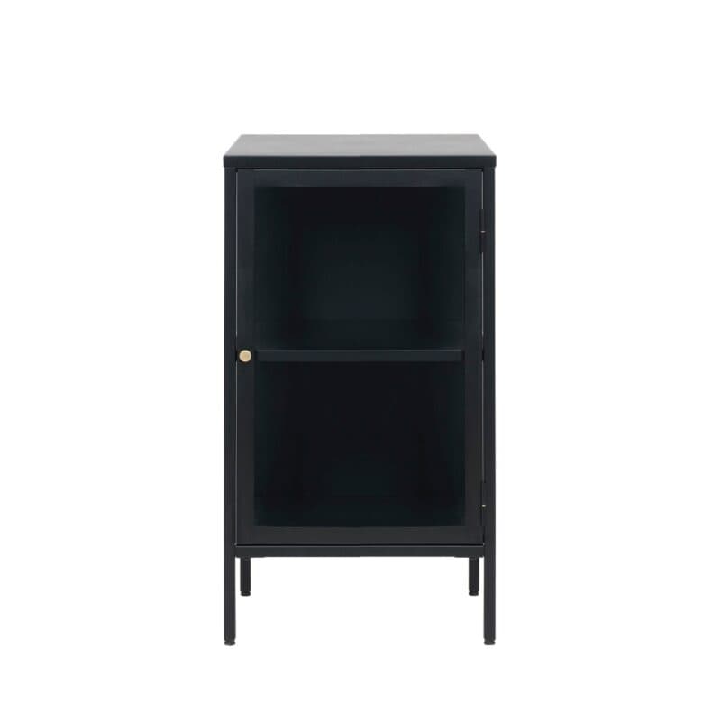 Trendstore Unell kleine Vitrine aus Metall und Glas - frontal