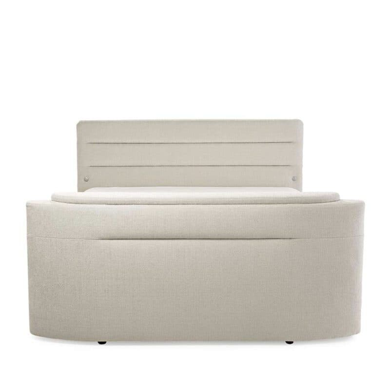 Trendstore Jella Mix Boxspringbett in Textilbezug beige.